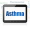 Health concept: Tablet Computer with Asthma on display