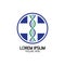 Health Cross DNA logo icon design template