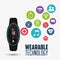 Health electronic smart watch wearable technology