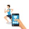 Health and fitness related icons image