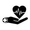 Health icon with heart sign, Health insurance, Customer vector, Medical Services Icons