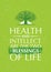 Health And Intellect Are The Two Blessings Of Life. Inspiring Creative Motivation Quote With Old Tree Icon.