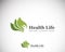 health life logo creative people nature design concept herbal logo