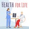 Health for life social media post mockup