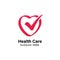 health logo design template. health heart logo illustration template. medical icon design