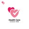 health logo design template. health heart logo illustration template. medical icon design