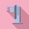 Health mammography machine icon flat vector. Breast cancer
