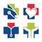 Health Medical Cross Doctor Set Logo Symbol Isolated