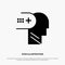 Health, Mental, Medical, Mind solid Glyph Icon vector
