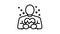 health people value line icon animation