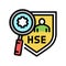 health safety environment color icon vector illustration