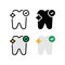Health Teeth Tooth Dentist Whitening Icon, and illustration Vector