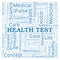 Health Test word cloud