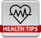 Health tips button