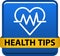 Health tips button