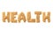 `Health` written with oat grains word.