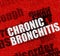Healthcare concept: Chronic Bronchitis on Red Brickwall .