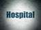 Healthcare concept: Hospital on Digital Data Paper background