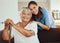 Healthcare, homecare and nurse with grandma to support her in retirement, medical and old age. Caregiver, volunteer and