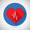 Healthcare and Medical Care Symbol Heart Beat Rate