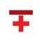 Healthcare Plus letter T red