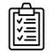 Healthcare report icon, outline style