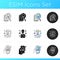 Healthcare service icons set