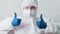 Healthcare specialist doctor ppe googles thumbs up