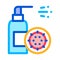 Healthcare Spray Icon Vector Outline Illustration