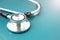 The Healthcare Stethoscope Green Background Medical