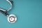 The Healthcare Stethoscope Green Background Medical
