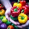 Healthful Bell Pepper Collection by the Farmer