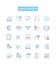 HealthTech vector line icons set. HealthTech, MedicalTech, CareTech, Telehealth, Wearables, Diagnostics, Telemedicine