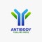 Healthy antibody logo design