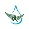 healthy aqua organic water sign logo design vector element