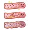 Healthy and atherosclerosis vessels with blood cells vector illustration