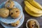 Healthy banana muffins
