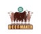 HEALTHY BIG BRAFORD CATTLE LOGO