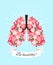 Healthy blooming lungs