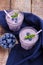 Healthy blueberry smoothie