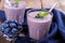 Healthy blueberry smoothie