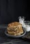 Healthy breakfast or snack - whole grain pumpkin pancake