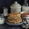 Healthy breakfast or snack - whole grain pumpkin pancake