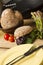 Healthy Burger on Wooden Board Beside Plate