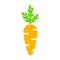 Healthy carrot vector icon