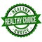 Healthy choice label or sticker