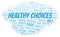 Healthy Choices word cloud