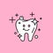 Healthy clean tooth icon