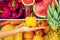 Healthy colorful summer vegetables and fruits
