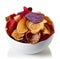 Healthy colorful vegetable chips